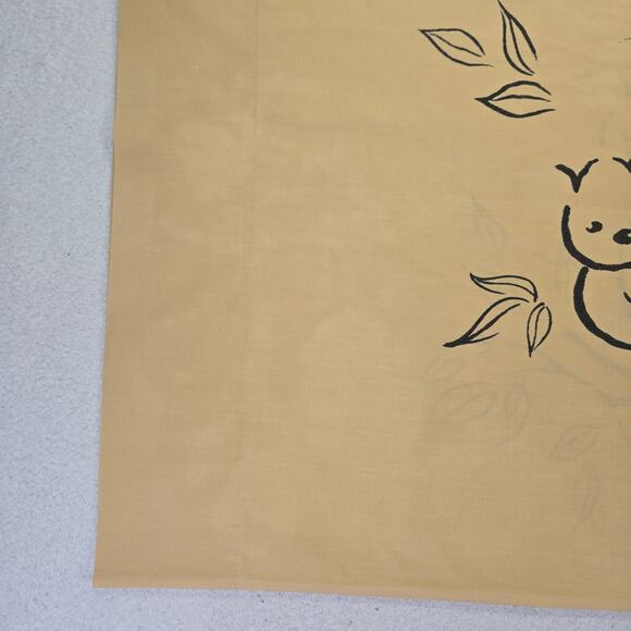 Vintage Springmaid Alex West Koala Bear Tan Black ONE Standard Pillowcase 20x29 - Picture 2 of 7